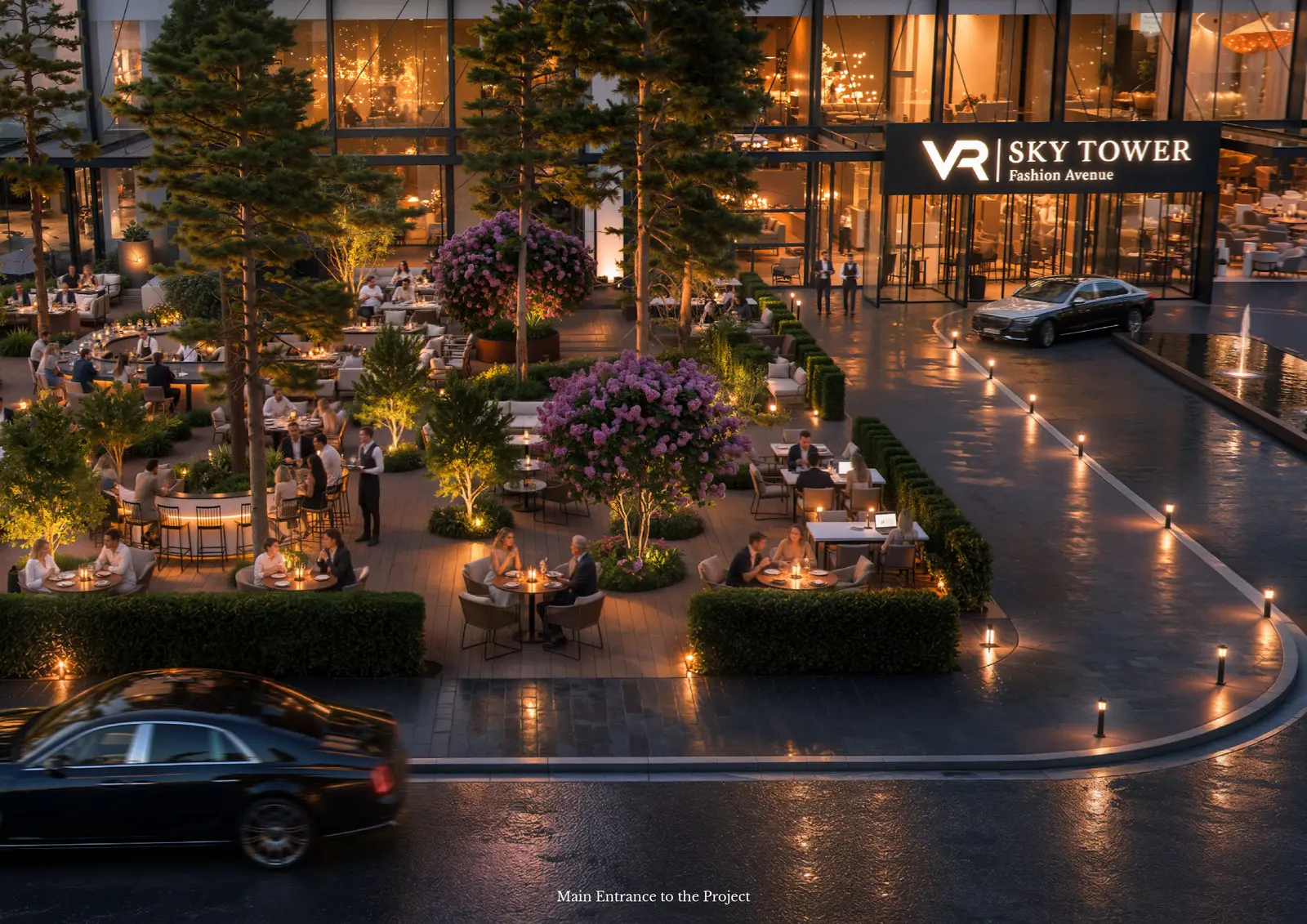Vake Sky Towerエントランス完成予想図